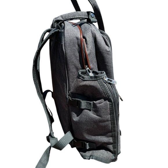 NWT! ALLCAMP Gray Outdoor Picnic Backpack for 2 People - Picture 5 of 10